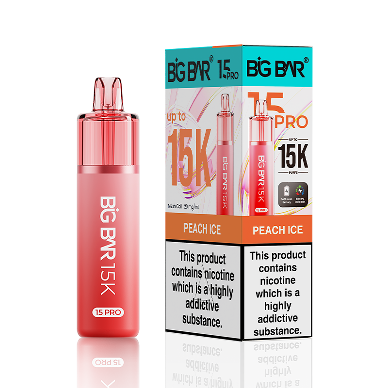 Peach Ice Big Bar 15000 Pro Prefilled Vape Kit