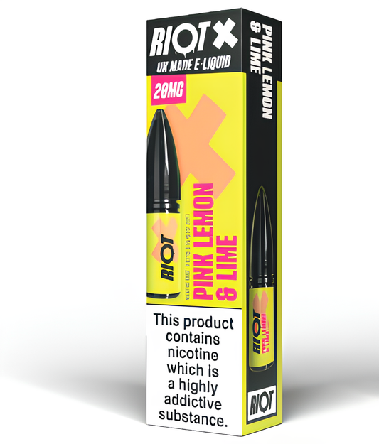 PINK LEMON LIME - RIOT X - 10ML NIC SALT E-LIQUID - 5MG | 10MG | 20MG BY RIOT SQUAD - VapePure