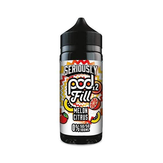 MELON CITRUS - SERIOUSLY POD FILL X2 - 100ML SHORT FILL - 50/50PG/VG E-LIQUID BY DOOZY - VapePure