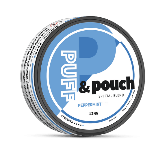 PEPPERMINT 12MG - PUFF&POUCH NICOTINE POUCHES - VapePure