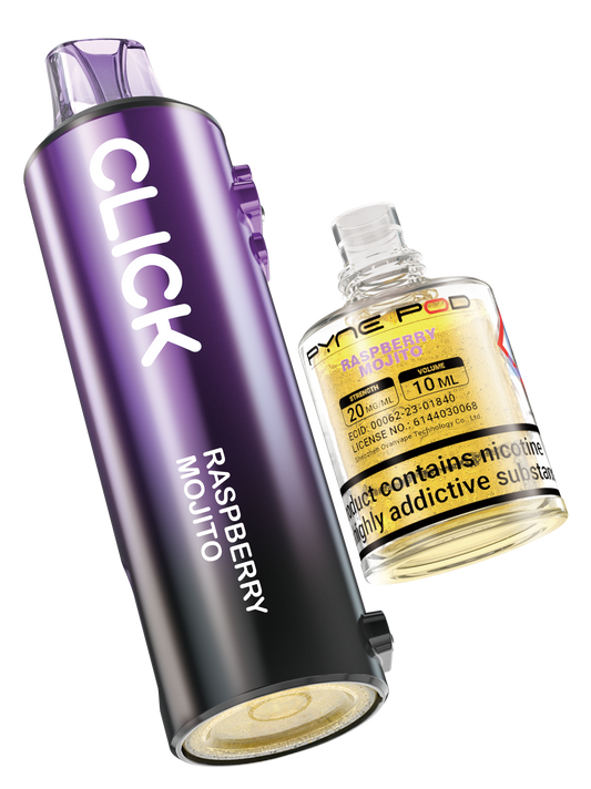 Raspberry Mojito - Pyne Pod Click Prefilled Pod + Refill Container - VapePure