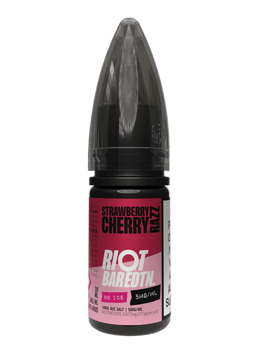 STRAWBERRY CHERRY RAZZ - BAR EDTN NO ICE - 10ML NIC SALT E-LIQUID - 5MG | 10MG | 20MG BY RIOT SQUAD - VapePure