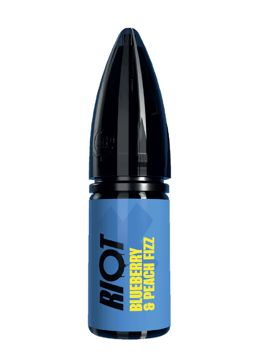 BLUEBERRY & PEACH FIZZ - RIOT X - 10ML NIC SALT E-LIQUID - 5MG | 10MG | 20MG BY RIOT SQUAD - VapePure