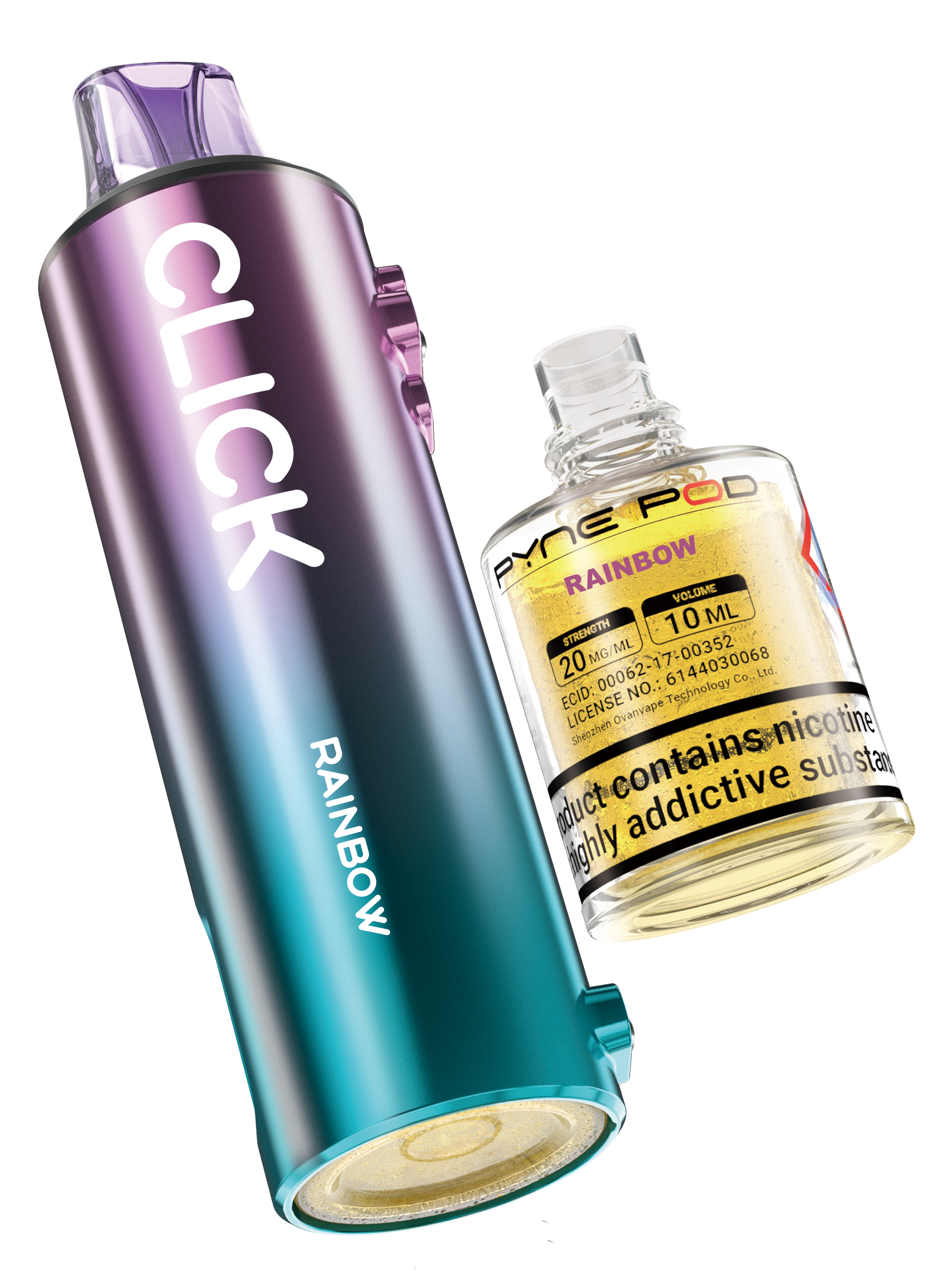 Rainbow - Pyne Pod Click Prefilled Pod + Refill Container - VapePure