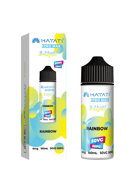 RAINBOW - HAYATI PRO MAX 100ML SHORT FILL - 50/50PG/VG E-LIQUID - VapePure