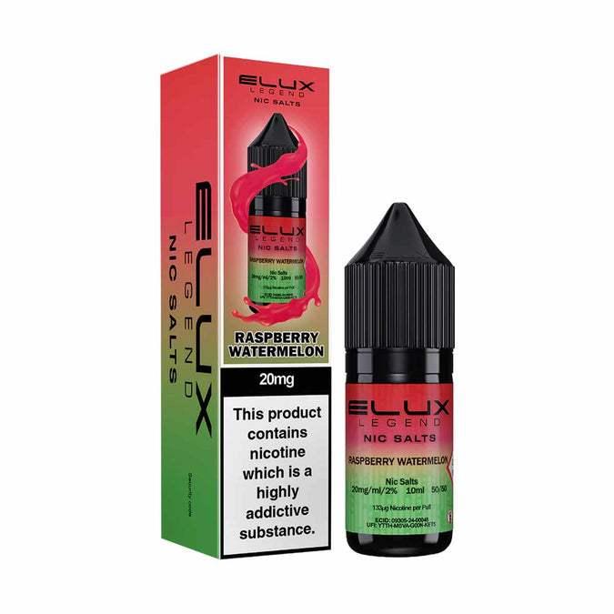 RASPBERRY WATERMELON 10ML NIC SALT BY ELUX LEGEND 10MG(1%) | 20MG(2%) - VapePure