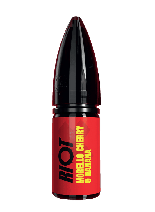 MORELLO CHERRY & BANANA - RIOT X - 10ML NIC SALT E-LIQUID - 5MG | 10MG | 20MG BY RIOT SQUAD - VapePure