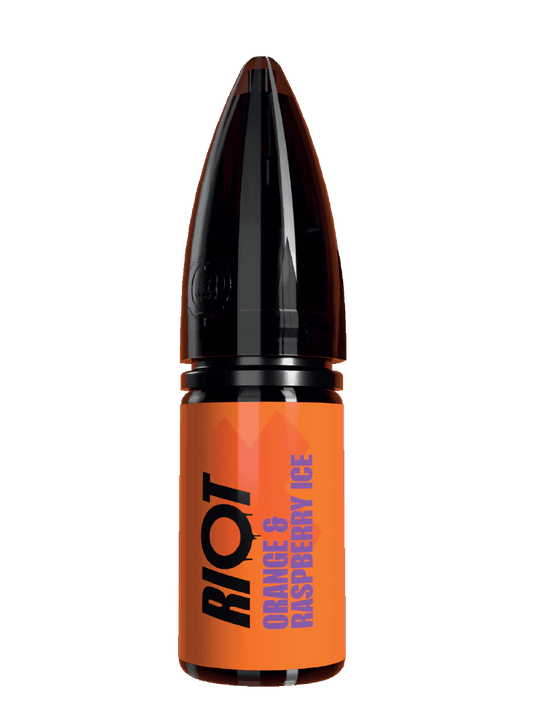 ORANGE & RASPBERRY ICE - RIOT X - 10ML NIC SALT E-LIQUID - 5MG | 10MG | 20MG BY RIOT SQUAD - VapePure