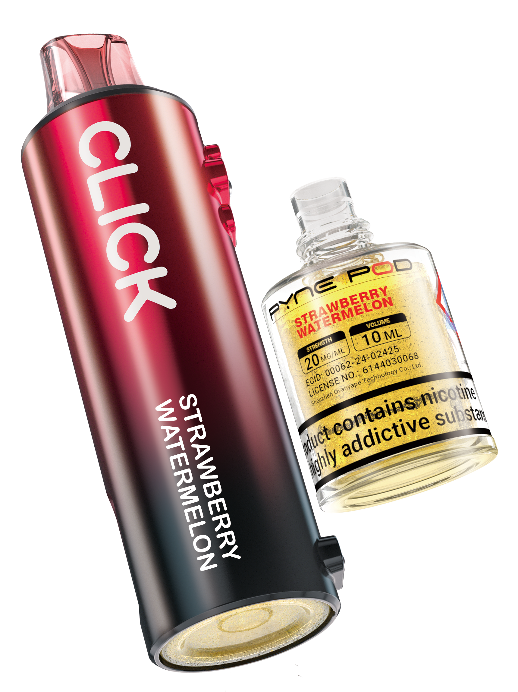 Strawberry Watermelon - Pyne Pod Click Prefilled Pod + Refill Container - VapePure