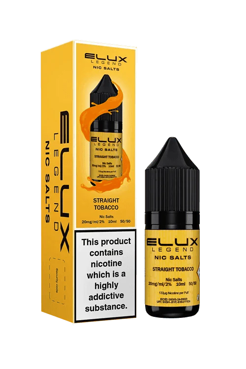 STRAIGHT TOBACCO 10ML NIC SALT BY ELUX LEGEND 10MG(1%) | 20MG(2%) - VapePure