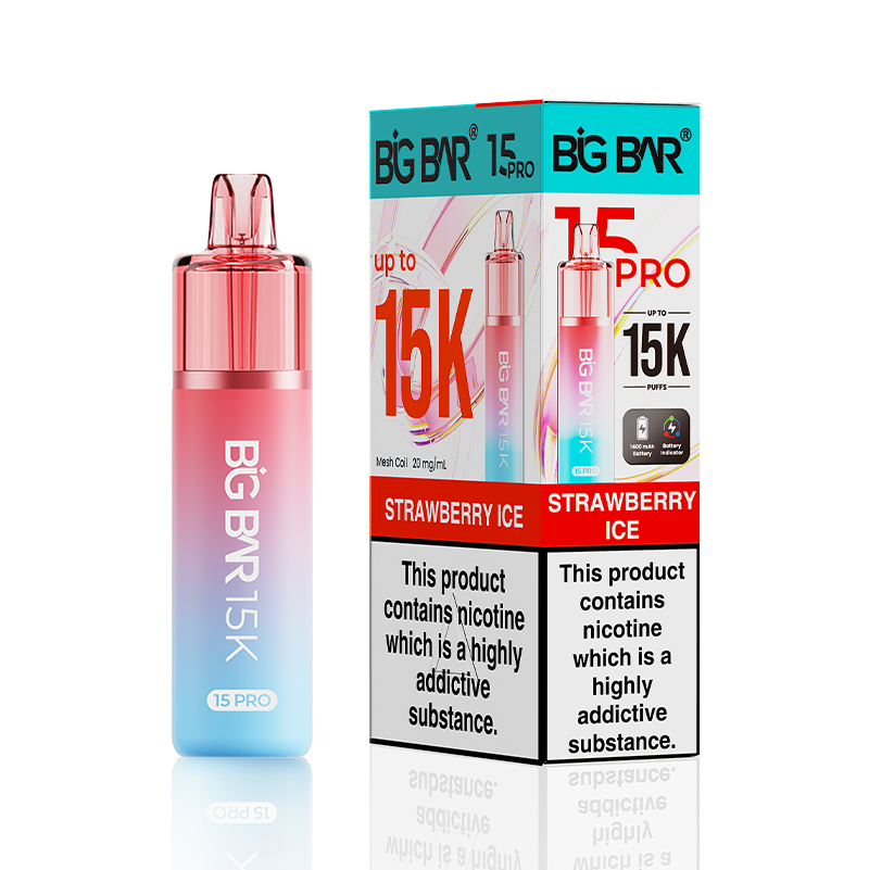 Strawberry Ice Big Bar 15000 Pro Prefilled Vape Kit