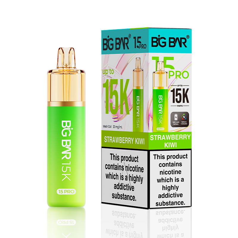 Strawberry Kiwi Big Bar 15000 Pro Prefilled Vape Kit