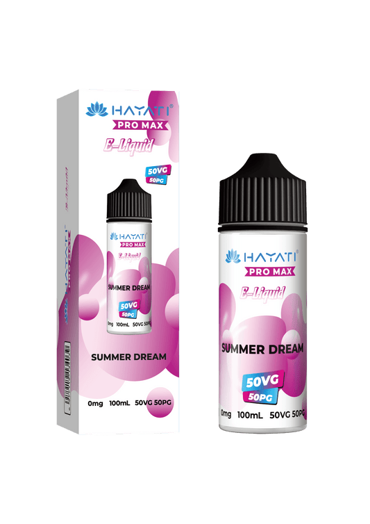 SUMMER DREAM - HAYATI PRO MAX 100ML SHORT FILL - 50/50PG/VG E-LIQUID - VapePure
