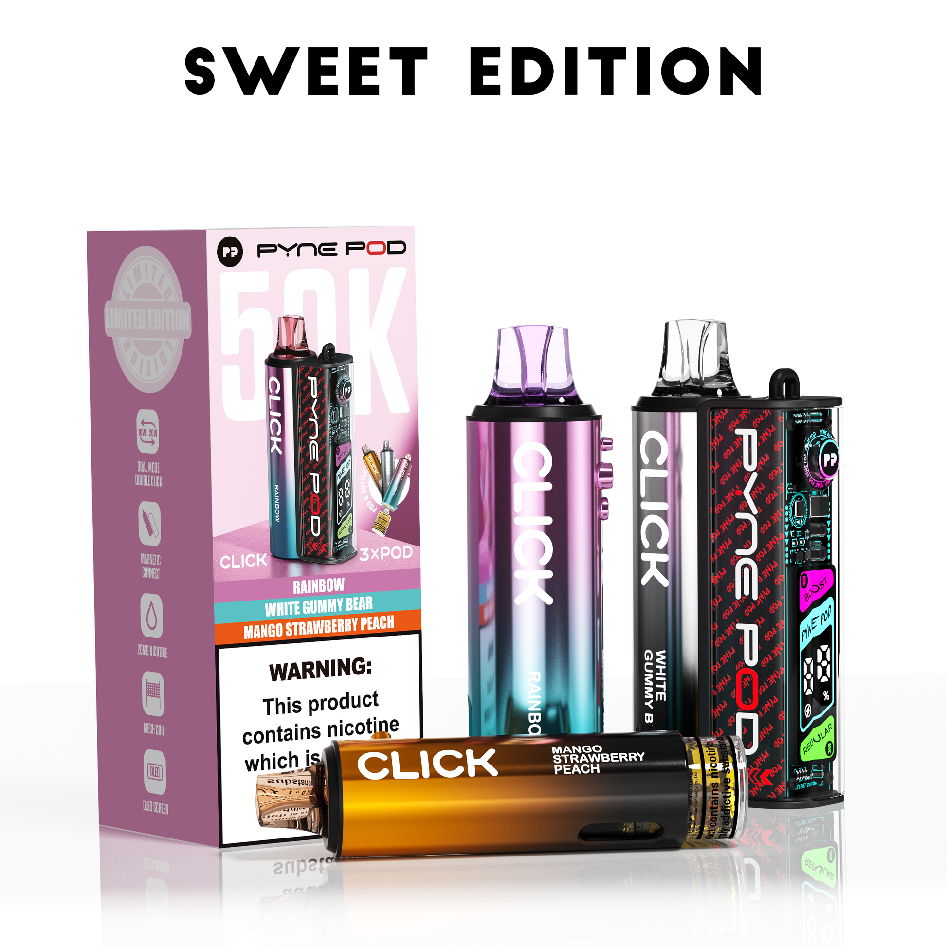 Sweet Edition - Pyne Pod Click 50K Prefilled Pod Kit - VapePure