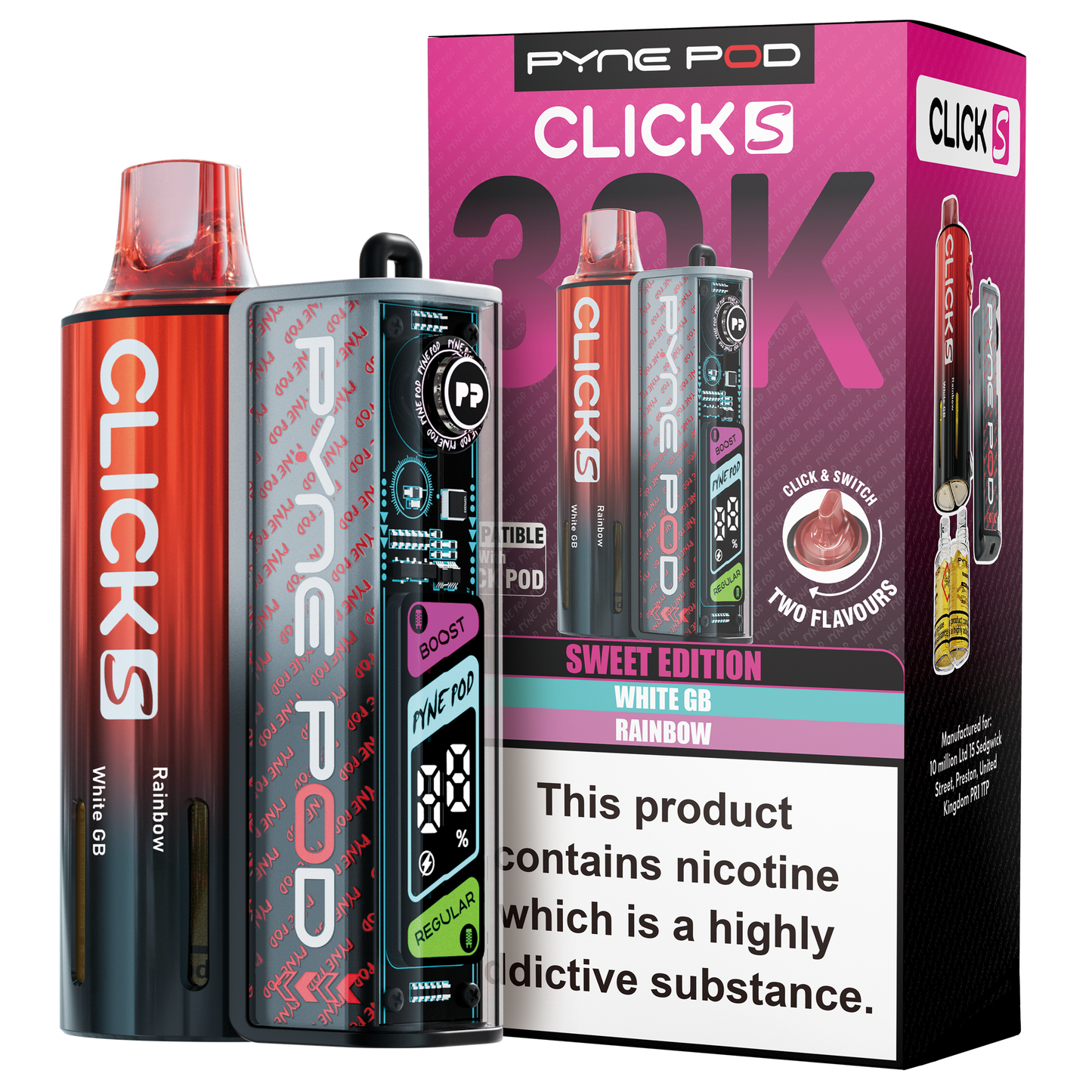 Pyne Pod Click S 30K Pod Kit