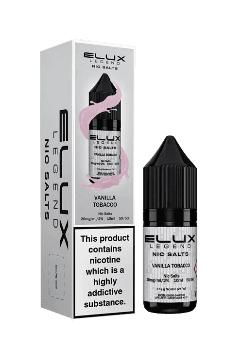 VANILLA TOBACCO 10ML NIC SALT BY ELUX LEGEND 10MG(1%) | 20MG(2%) - VapePure