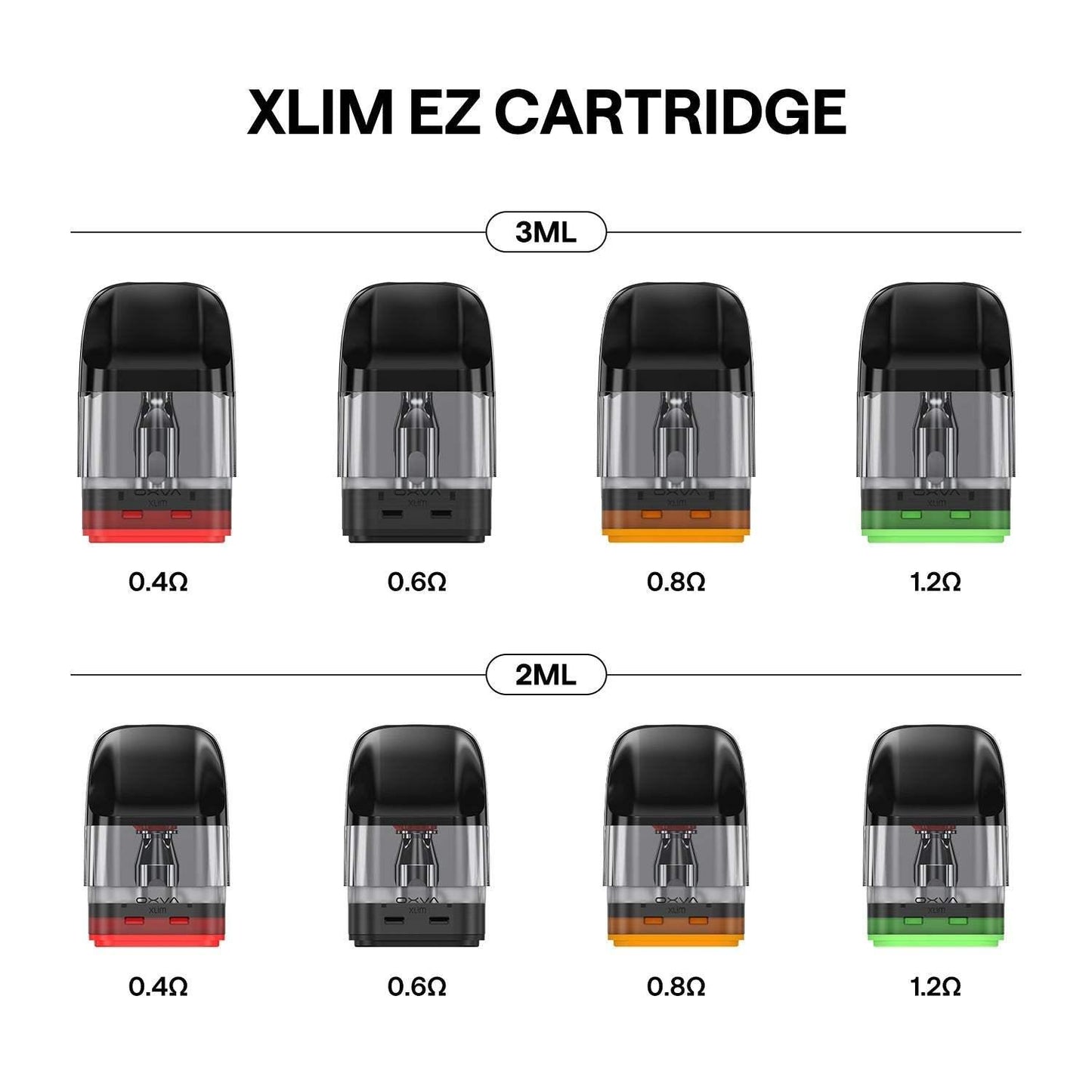 OXVA XLIM EZ TOP FILL PODS CARTRIDGES - PACK OF 3 - VapePure