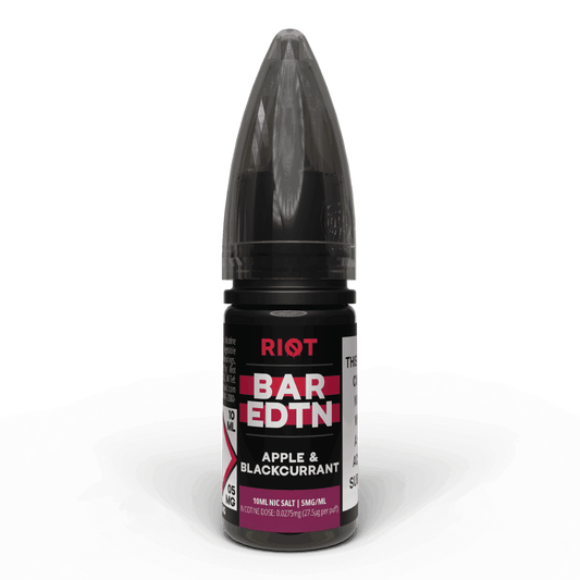 APPLE & BLACKCURRANT - BAR EDTN - 10ML NIC SALT E-LIQUID - 5MG | 10MG | 20MG BY RIOT SQUAD - VapePure