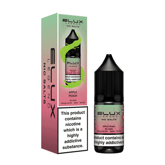 APPLE PEACH 10ML NIC SALT BY ELUX LEGEND 10MG(1%) | 20MG(2%) - VapePure