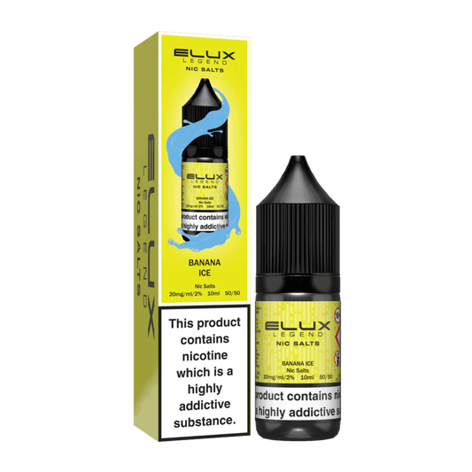 BANANA ICE 10ML NIC SALT BY ELUX LEGEND 10MG(1%) | 20MG(2%) - VapePure