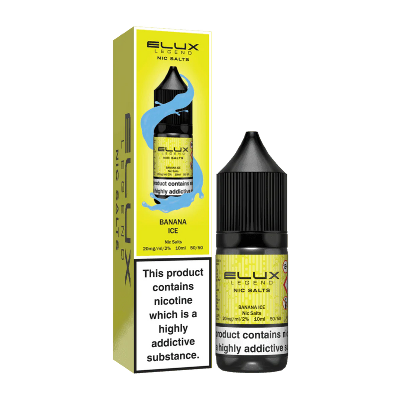 BANANA ICE 10ML NIC SALT BY ELUX LEGEND 10MG(1%) | 20MG(2%) - VapePure