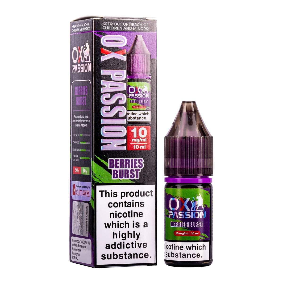 BERRIES BURST 10ML NIC SALT BY OXVA OX PASSION 10MG(1%) | 20MG(2%) - VapePure
