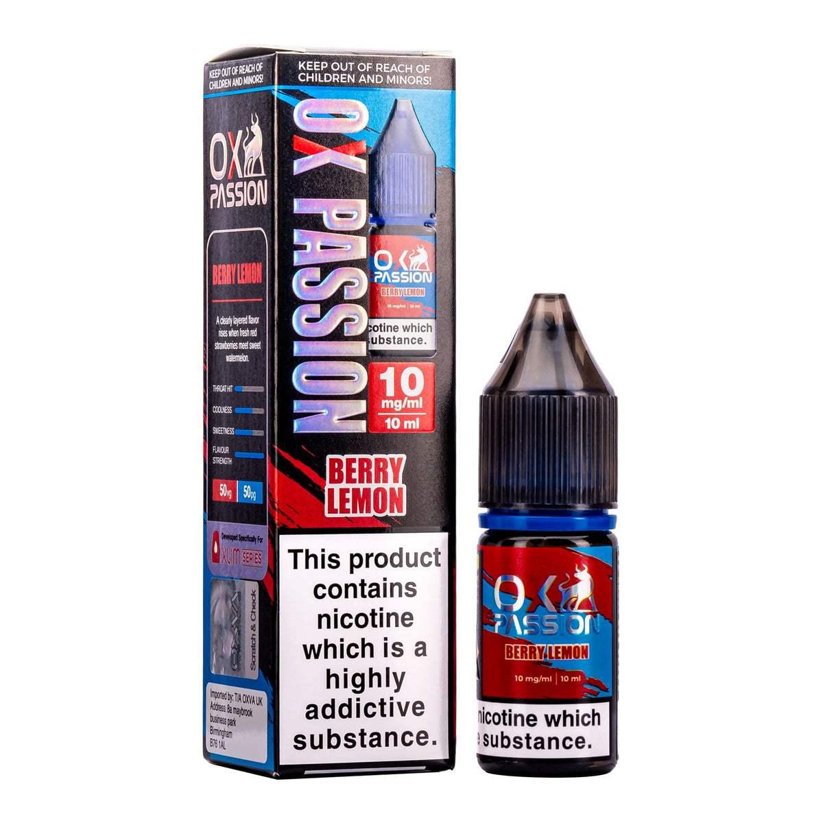 BERRY LEMON 10ML NIC SALT BY OXVA OX PASSION 10MG(1%) | 20MG(2%) - VapePure