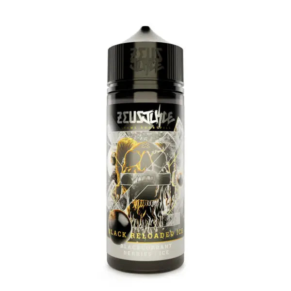 BLACK RELOADED ICE 100ML SHORT FILL E-LIQUID BY ZEUS JUICE