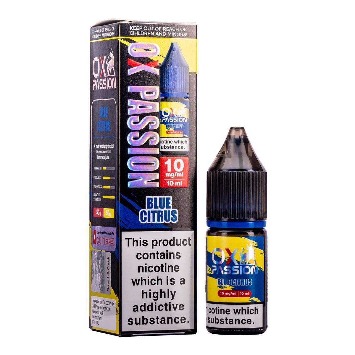 BLUE CITRUS 10ML NIC SALT BY OXVA OX PASSION 10MG(1%) | 20MG(2%) - VapePure