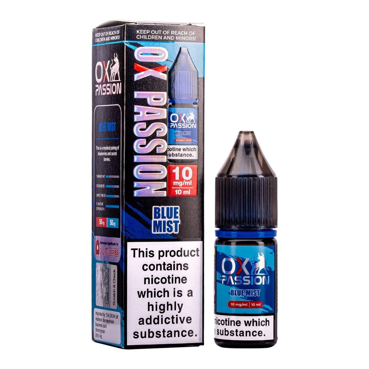 BLUE MIST 10ML NIC SALT BY OXVA OX PASSION 10MG(1%) | 20MG(2%) - VapePure