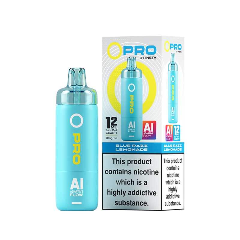 Blue Razz Lemonade Insta O Pro 10K Prefilled Pod Vape Kit - VapePure