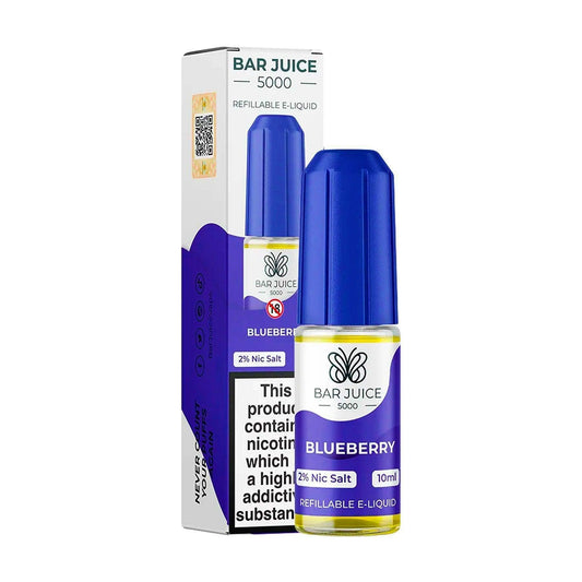 BLUEBERRY 10ML E LIQUID NICOTINE SALT BY BAR JUICE 5000 - VapePure