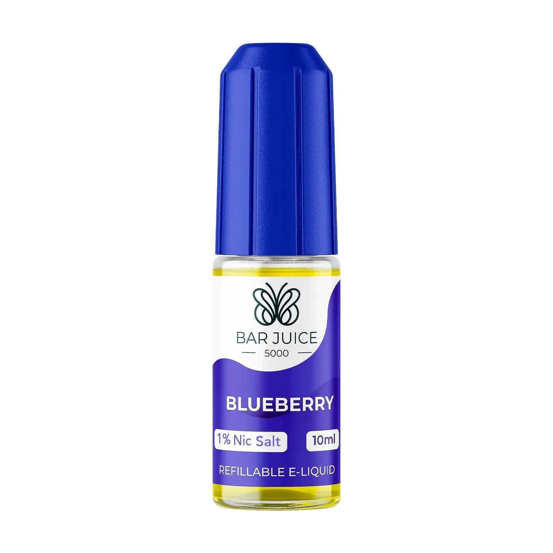 BLUEBERRY 10ML E LIQUID NICOTINE SALT BY BAR JUICE 5000 - VapePure