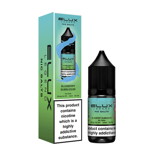 BLUEBERRY BUBBLEGUM 10ML NIC SALT BY ELUX LEGEND 10MG(1%) | 20MG(2%) - VapePure
