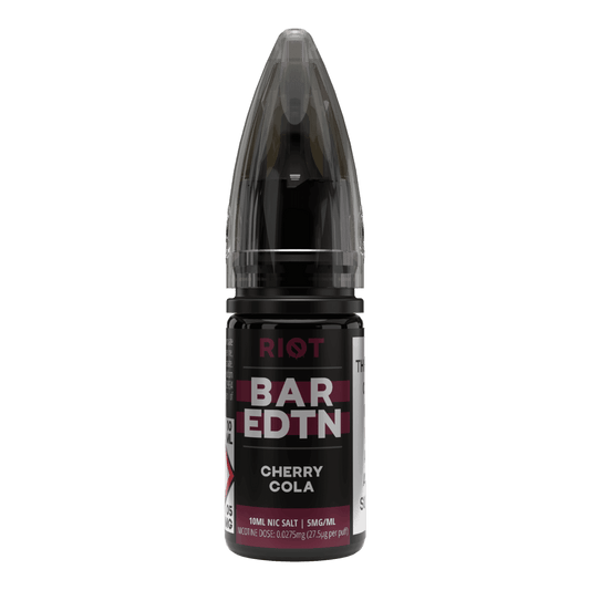 CHERRY COLA - BAR EDTN - 10ML NIC SALT E-LIQUID - 5MG | 10MG | 20MG BY RIOT SQUAD - VapePure