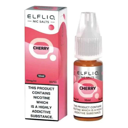 CHERRY 10ML E LIQUID NICOTINE SALT BY ELFLIQ - ELFBAR - VapePure