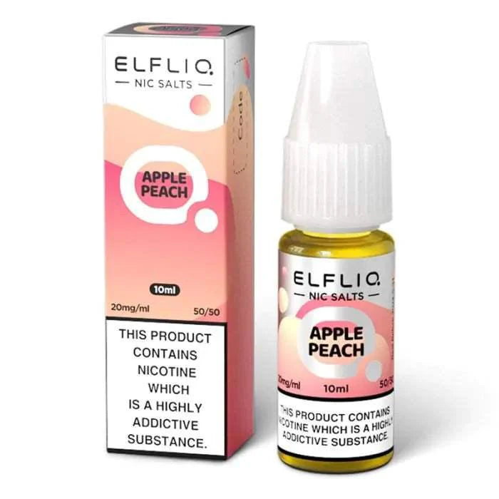 APPLE PEACH 10ML E LIQUID NICOTINE SALT BY ELFLIQ - ELFBAR - VapePure