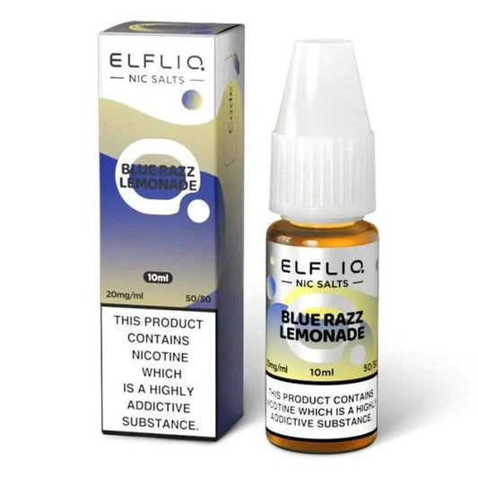 BLUE RAZZ LEMONADE 10ML E LIQUID NICOTINE SALT BY ELFLIQ - ELFBAR - VapePure
