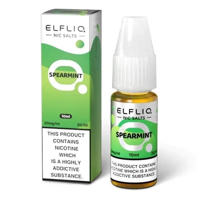 SPEARMINT 10ML E LIQUID NICOTINE SALT BY ELFLIQ - ELFBAR - VapePure