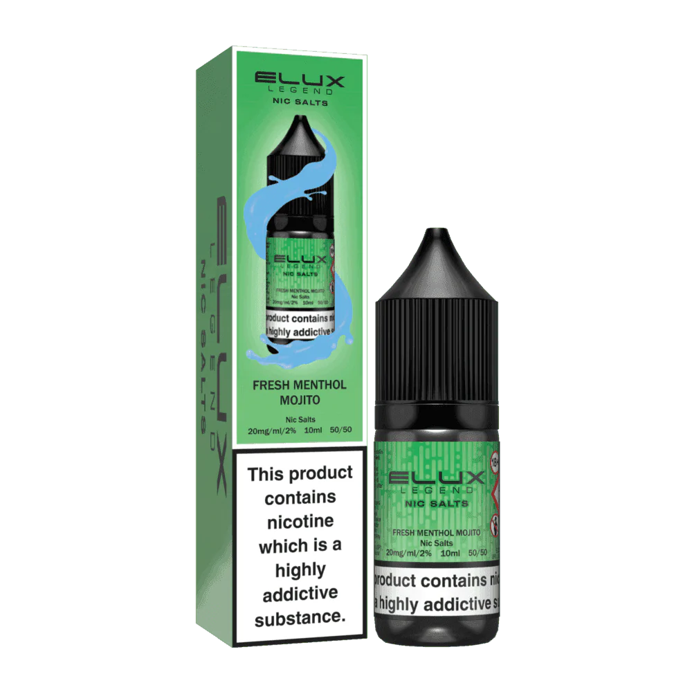 FRESH MENTHOL MOJITO 10ML NIC SALT BY ELUX LEGEND 10MG(1%) | 20MG(2%) - VapePure