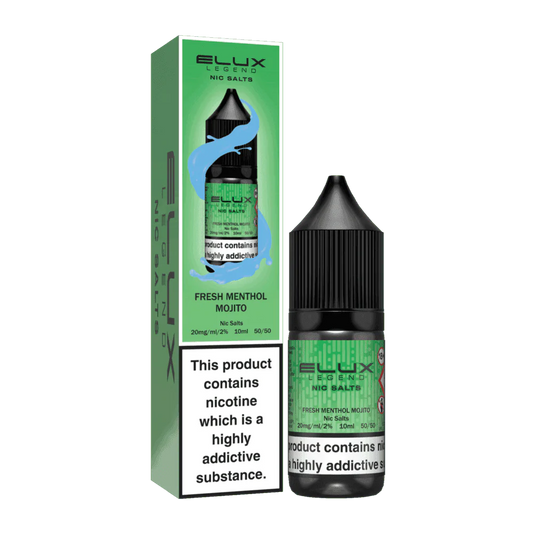 FRESH MENTHOL MOJITO 10ML NIC SALT BY ELUX LEGEND 10MG(1%) | 20MG(2%) - VapePure