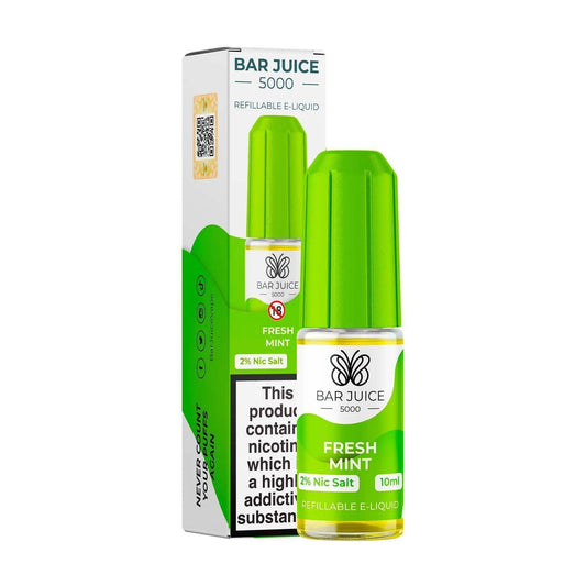 FRESH MINT 10ML E LIQUID NICOTINE SALT BY BAR JUICE 5000 - VapePure