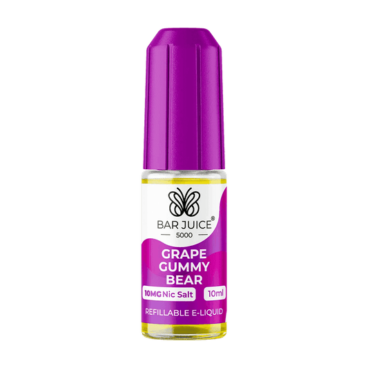 GRAPE GUMMY BEAR 10ML E LIQUID NICOTINE SALT BY BAR JUICE 5000 - 5MG|10MG|20MG - VapePure