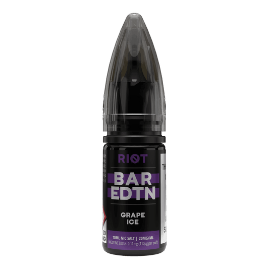 GRAPE ICE - BAR EDTN - 10ML NIC SALT E-LIQUID - 0MG | 5MG | 10MG | 20MG BY RIOT SQUAD - VapePure