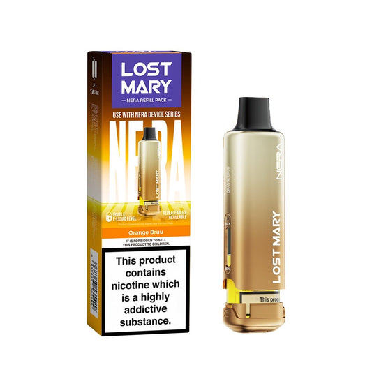 ORANGE BRUU - LOST MARY NERA 15K REPLACEMENT PREFILLED POD