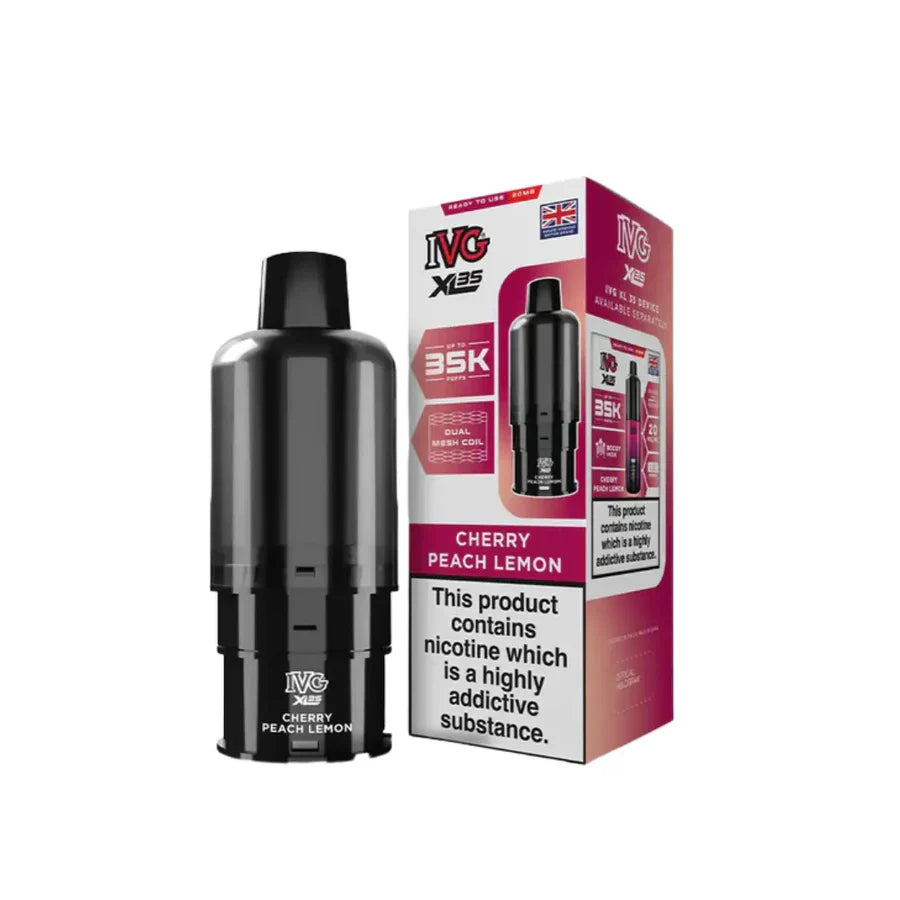 IVG XL35 Cherry Peach Lemon Pre-Filled Pod