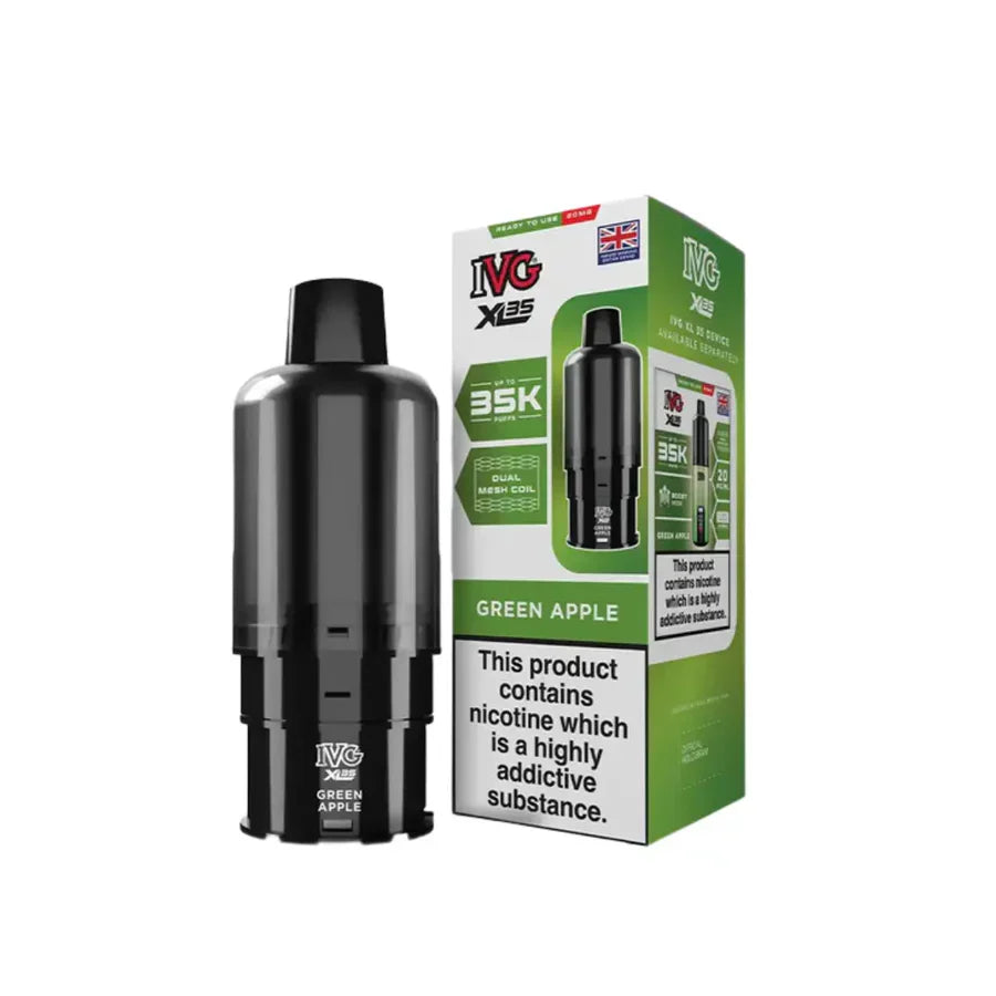 IVG XL35 Green Apple Pre-Filled Pod