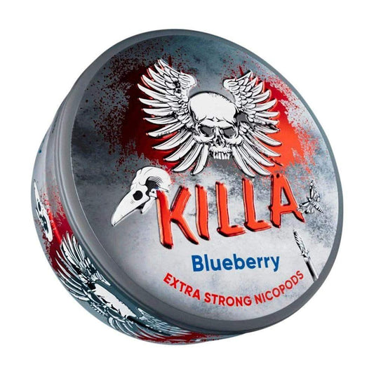 KILLA BLUEBERRY NICOTINE POUCHES - 20PCS | 30PCS - 8MG | 12.8MG - VapePure
