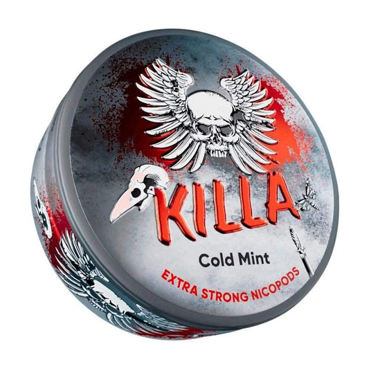 KILLA COLD MINT NICOTINE POUCHES - 20PCS | 30PCS - 8MG | 12.8MG - VapePure