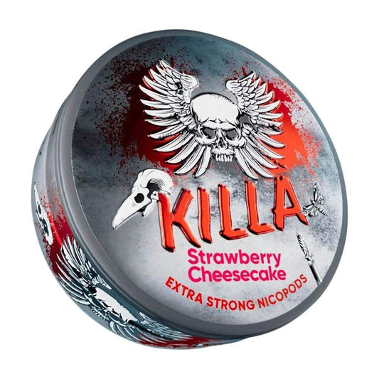 KILLA STRAWBERRY CHEESECAKE NICOTINE POUCHES - 20PCS - 12.8MG - VapePure